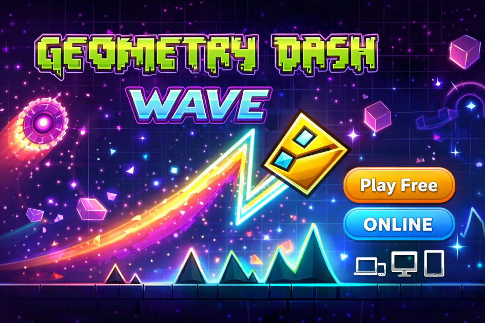 Play Geometry Dash Wave Online for free
